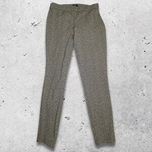 Theory Pants Mid-Rise Tailored Design Houndstooth Pattern Black/White Women's‎ M